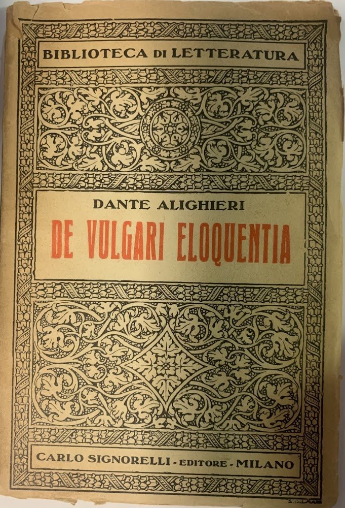 De Vulgari Eloquentia.