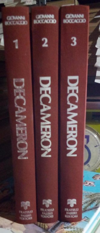 Decameron, tre volumi.