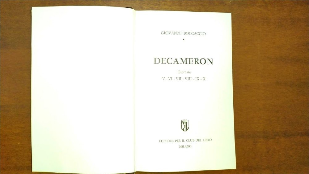 Decameron Vol. II. Giornate V, VI, VII, VIII, IX, X.