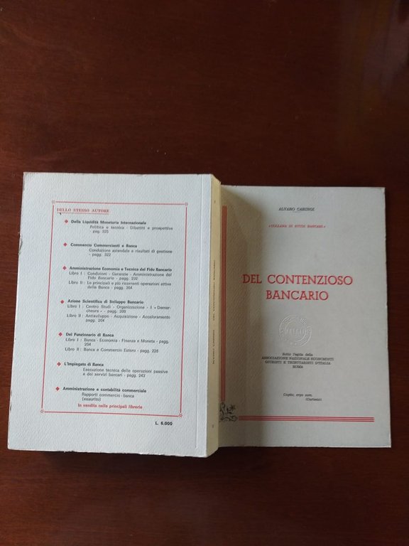 Del contenzioso Bancario