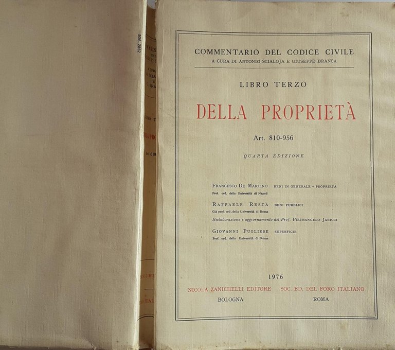 Della proprieta' Libro III, 4 edizione