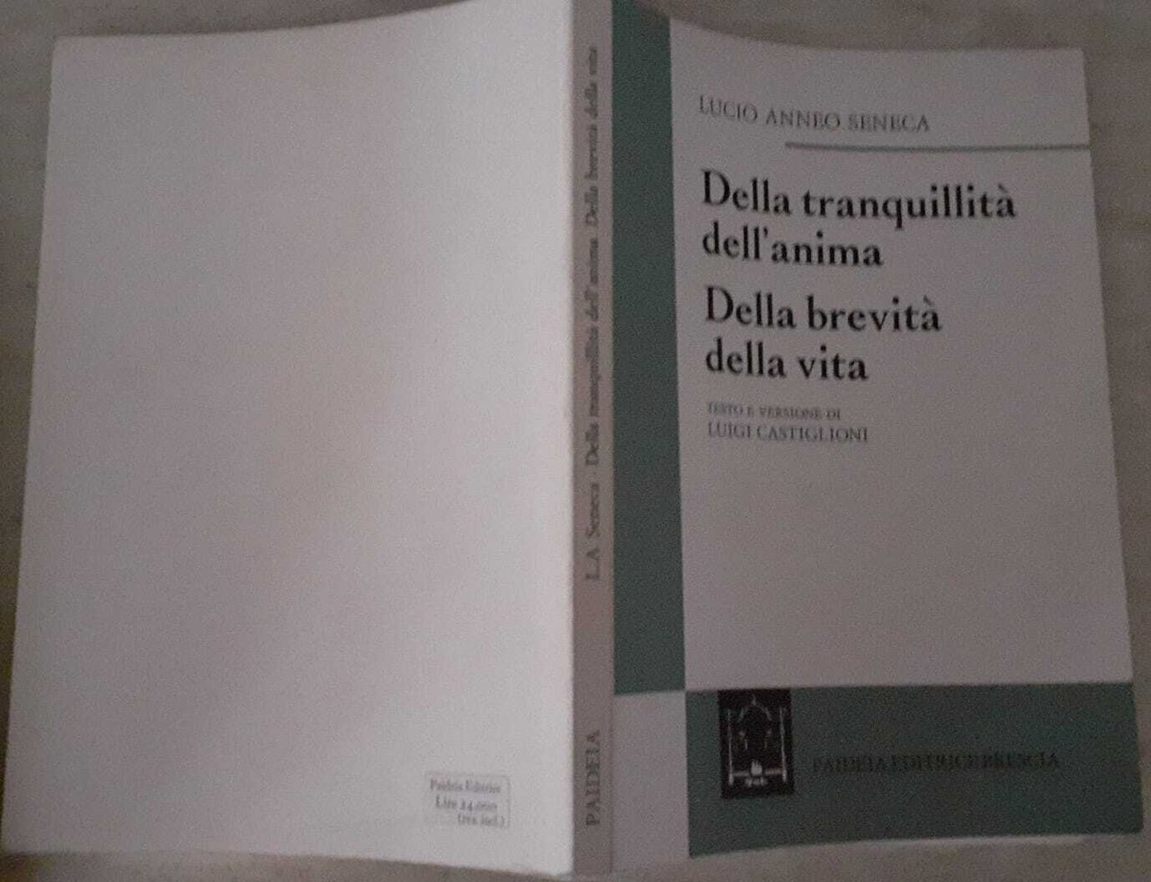 Della tranquillità dell'anima. Della brevità della vita | Immagine principale