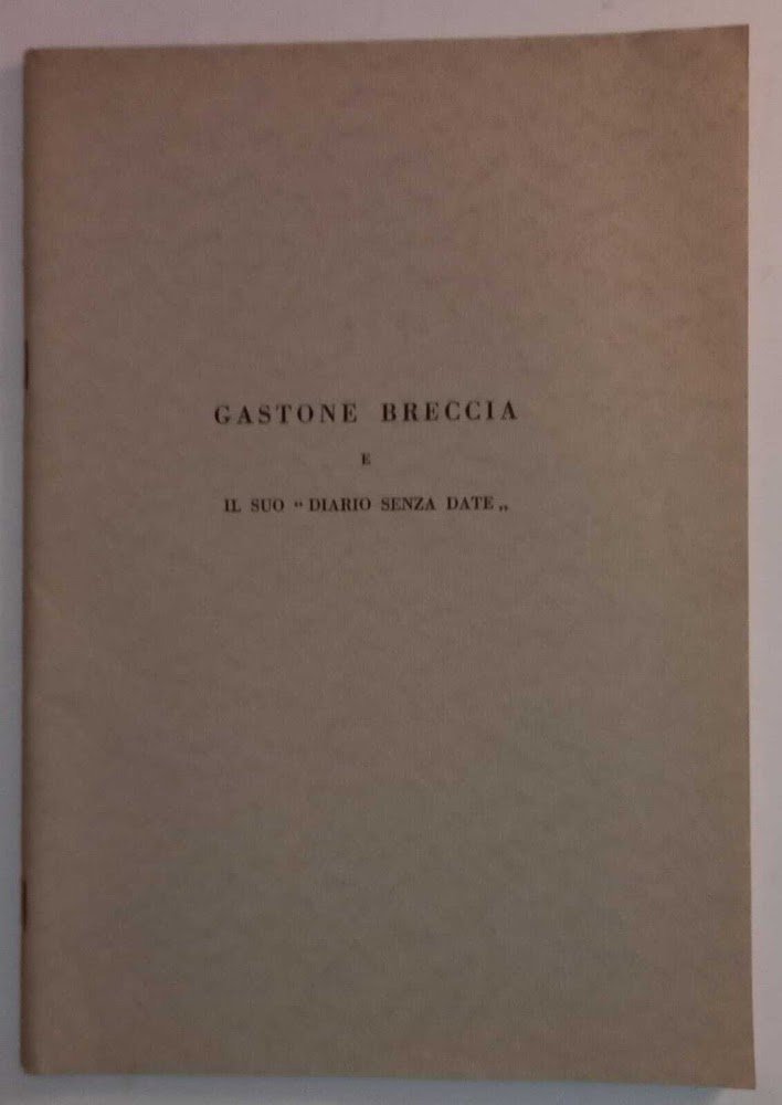 Diario senza date. | Immagine principale