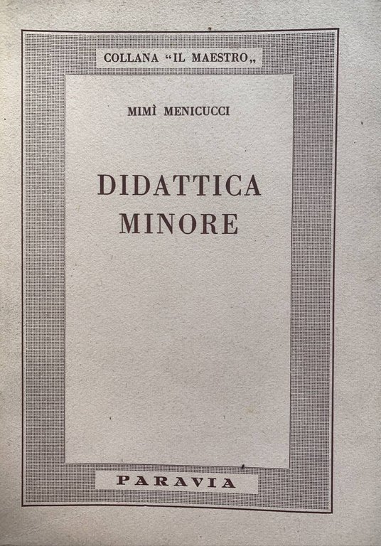 Didattica minore