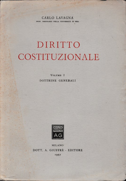 Diritto Costituzionale, vol. 1: Dottrine generali | Immagine Gallery 2