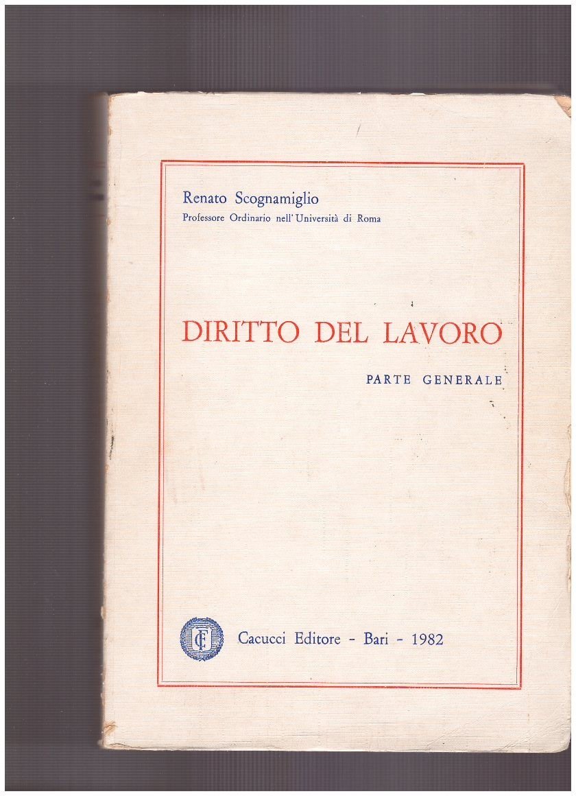 Diritto del lavoro Parte Generale