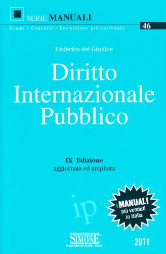 Diritto internazionale pubblico.