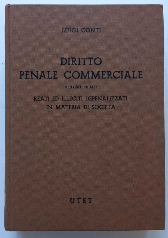 Diritto penale commerciale (Vol. 1)