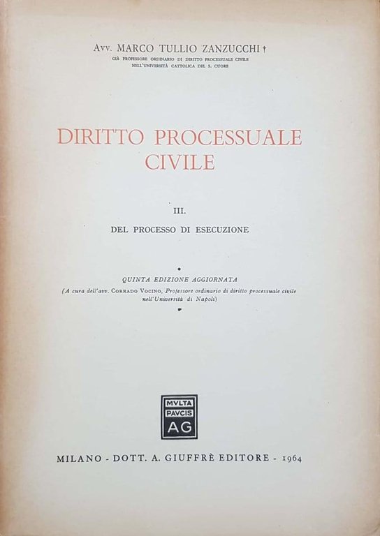 Diritto processuale civile. III