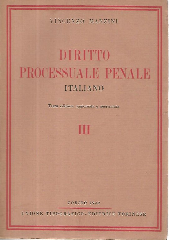 Diritto processuale penale italiano. Volumi 1-2-3-4