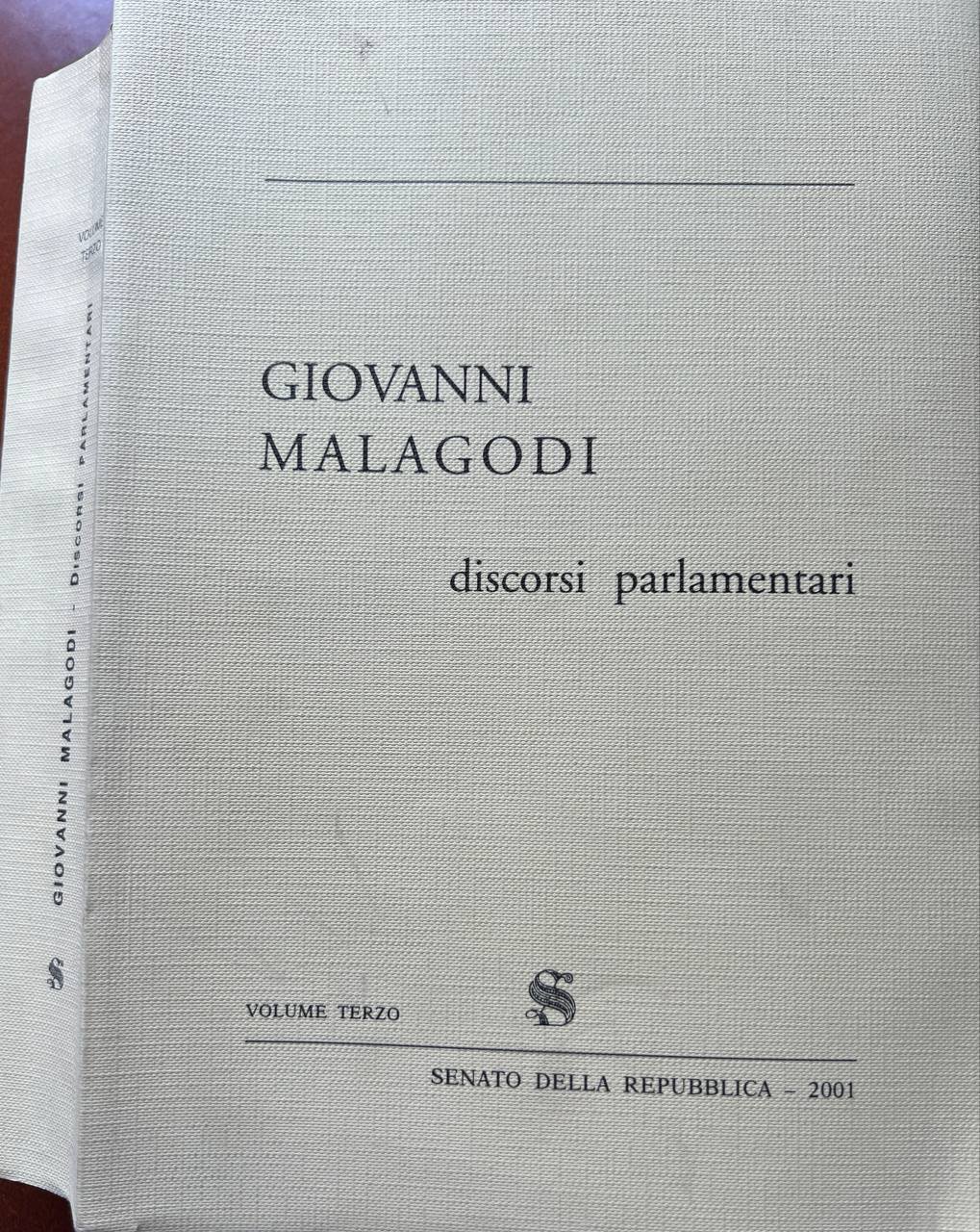 Discorsi parlamentari. Volume terzo