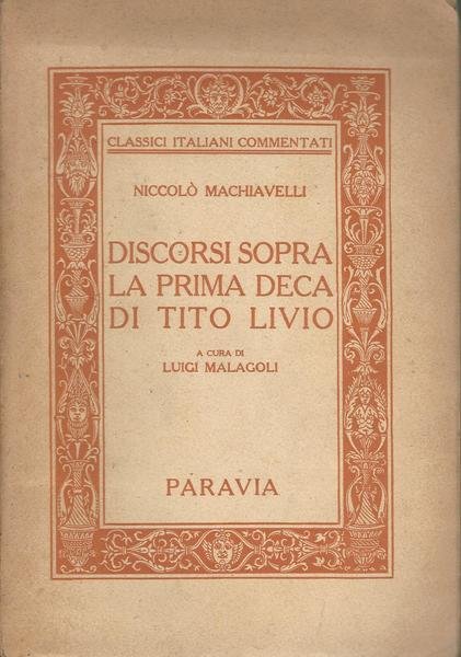 Discorsi sopra la prima deca di Tito Livio