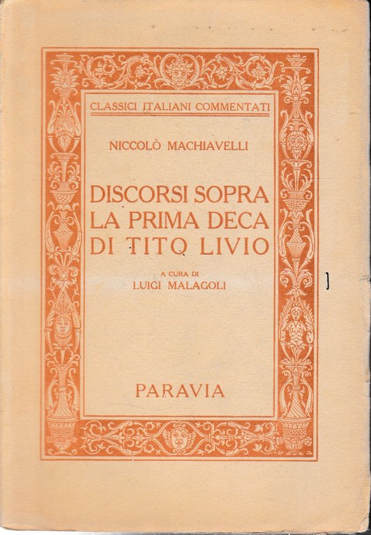 Discorsi sopra la prima deca di Tito Livio.