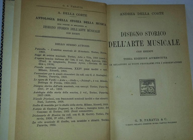 Disegno storico dell'arte musicale