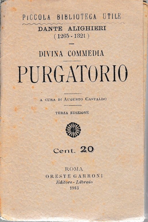 Divina Commedia. Purgatorio