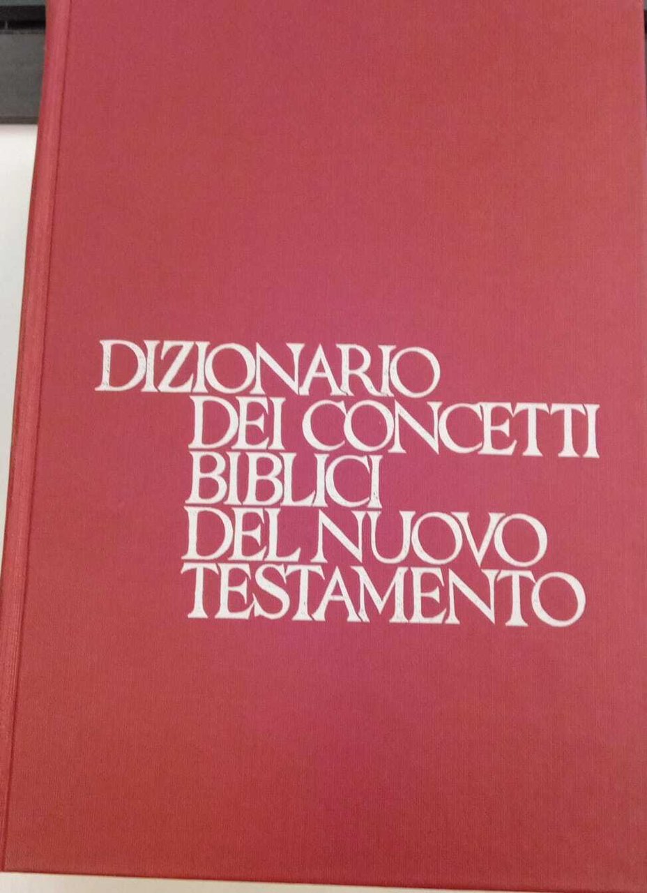 Dizionario dei concetti biblici del nuovo testamento | Immagine principale