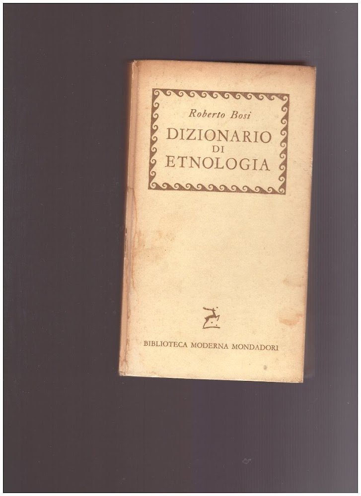 DIZIONARIO DI ETNOLOGIA | Immagine principale
