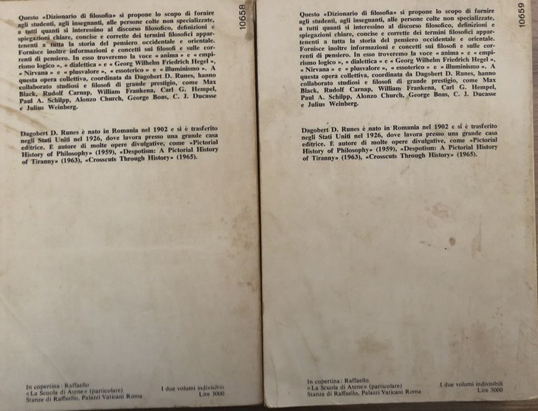 Dizionario di filosofia. Volume primo A-K Volume secondo L-Z | Immagine Gallery 2