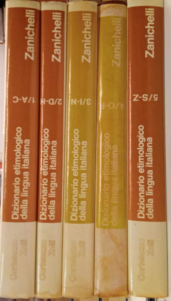Dizionario etimologico della lingua italiana (5 volumi) | Immagine principale