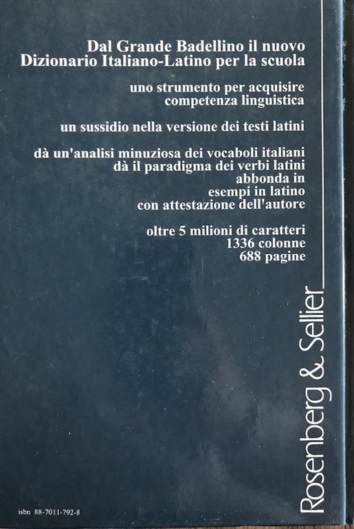 Dizionario Italiano - Latino