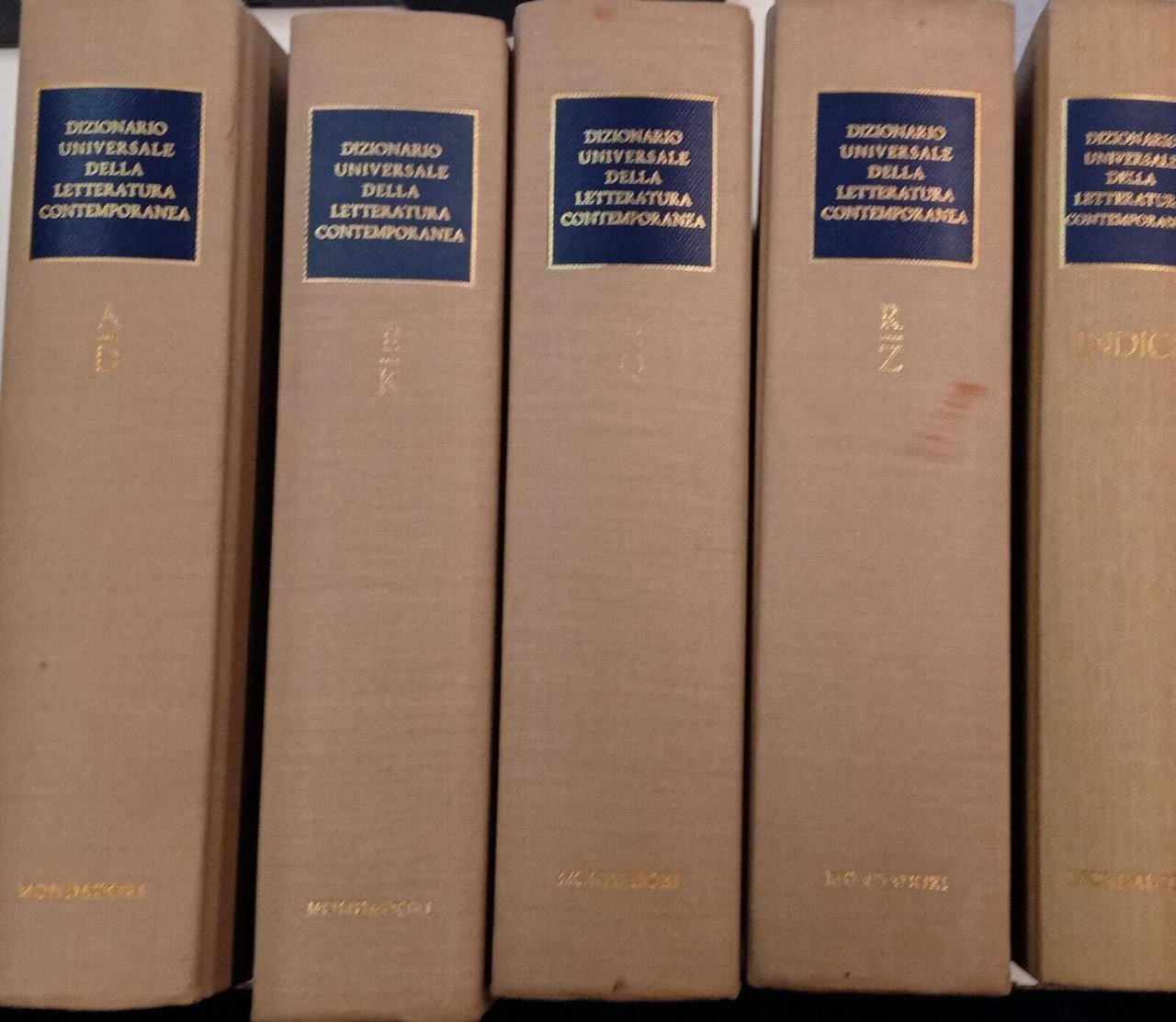 Dizionario universale della letteratura contemporanea (5 volumi) | Immagine principale