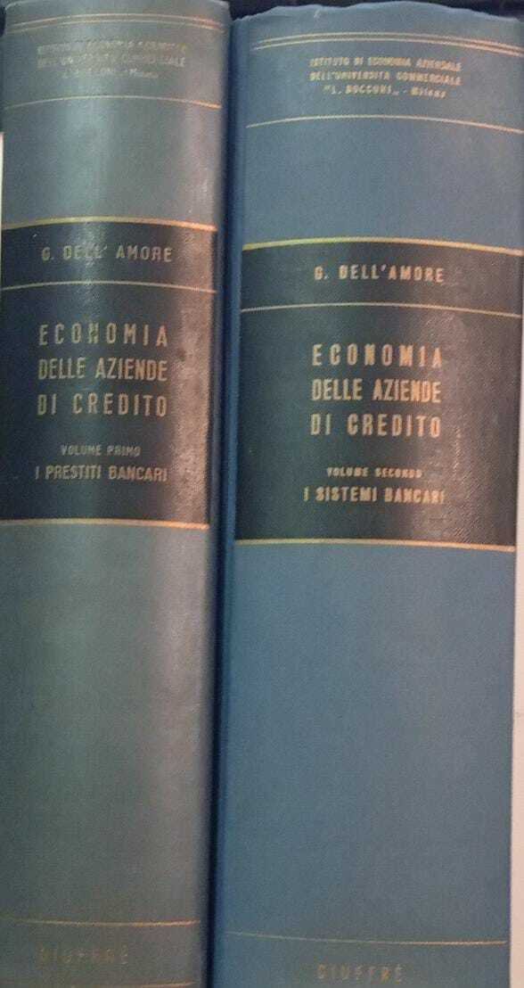 Economia delle aziende di credito (2 volumi). I prestiti bancari. …