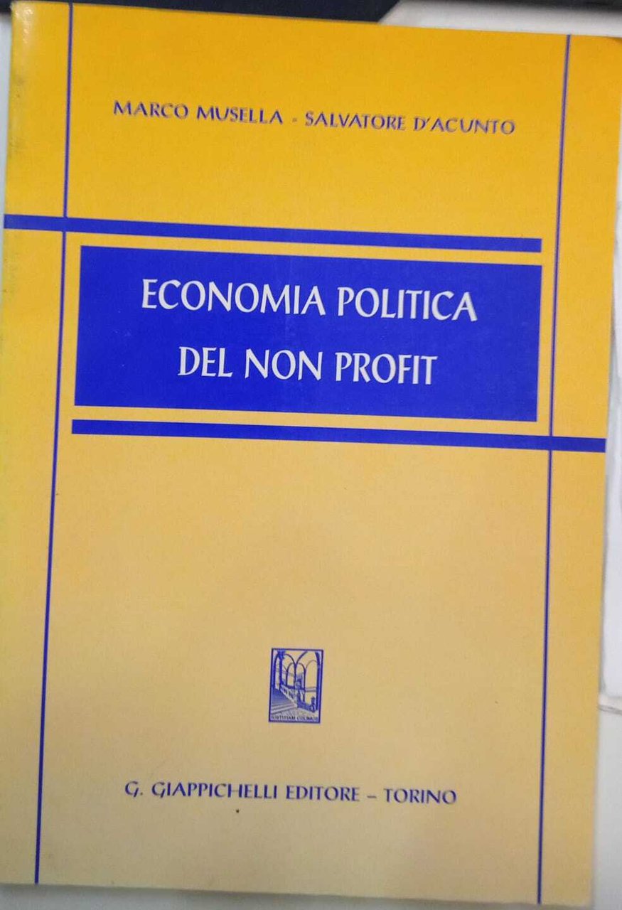 Economia Politica del non profit