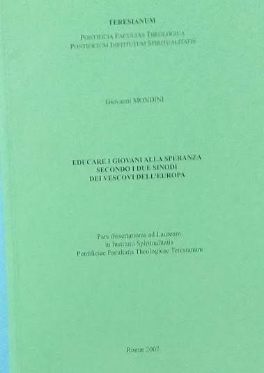 Educare i giovani alla speranza secondo i due sinodi dei …