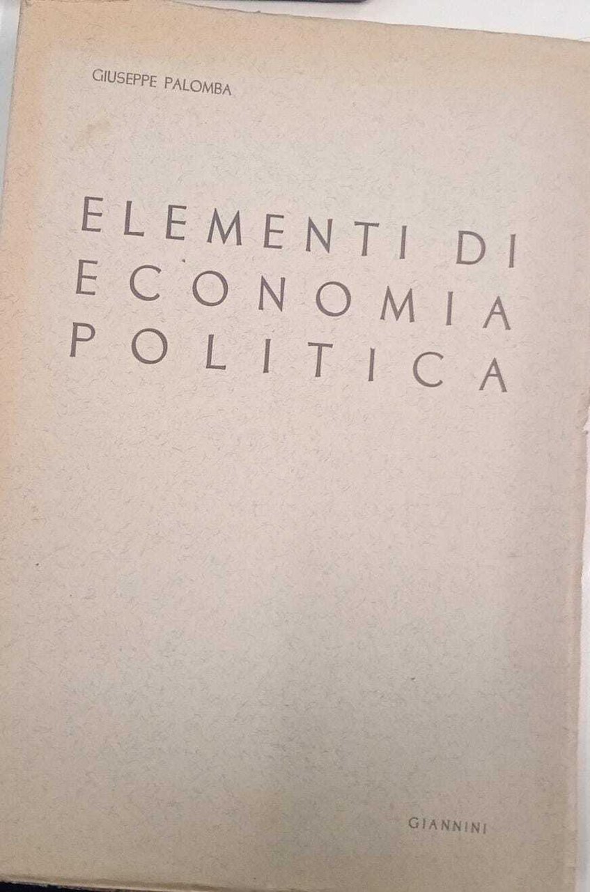 Elementi di economia politica