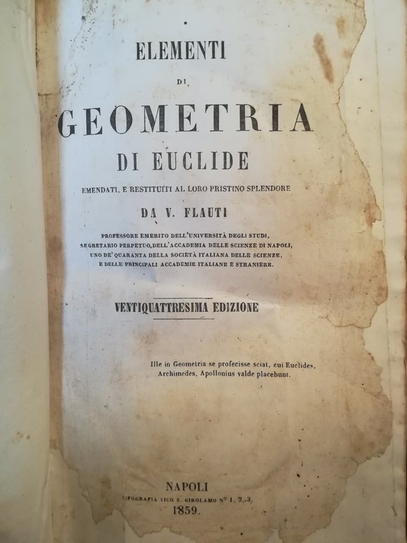 Elementi di geometria di Euclide