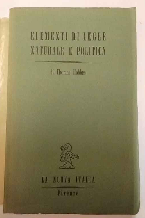 Elementi di legge naturale e politica | Immagine principale