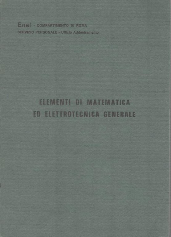 Elementi di matematica ed elettrotecnica generale