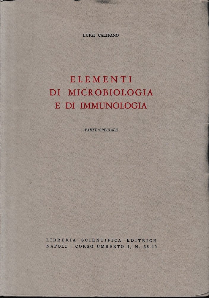 Elementi di microbiologia e di immunologia. Parte speciale