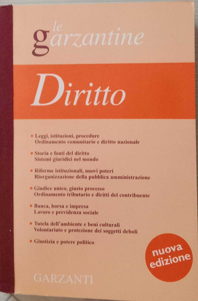 Enciclopedia del diritto. | Immagine principale