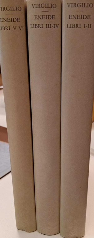 Eneide (tre volumi). Libri I-II; III-IV; V-VI.