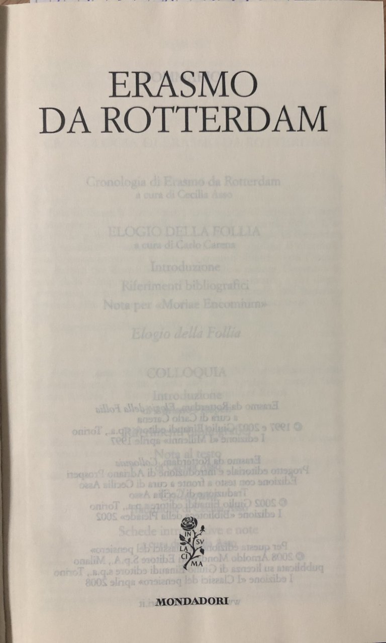 Erasmo da Rotterdam.