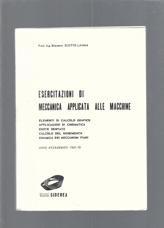 ESERCITAZIONI DI MATEMATICA APPLICATA ALLE MACCHINE