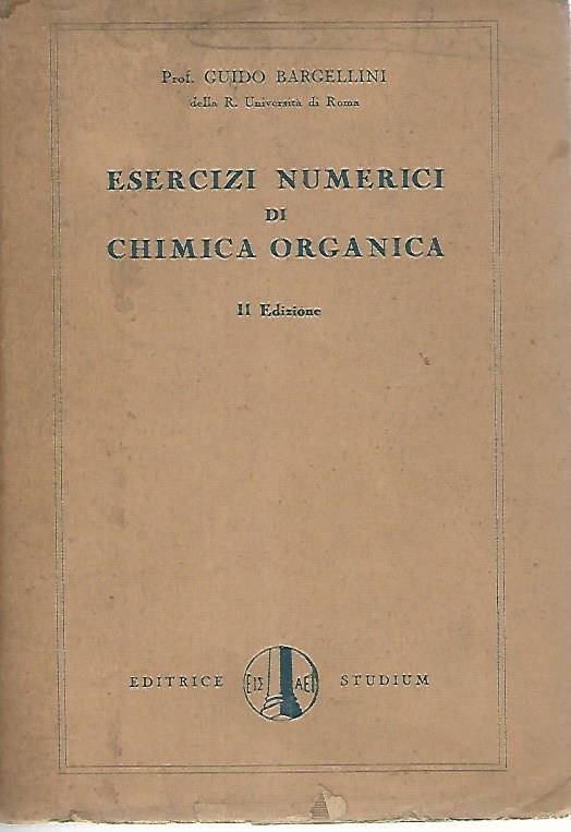 Esercizi numerici di chimica organica