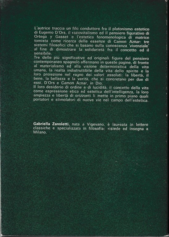 Estetica spagnola contemporanea, due volumi