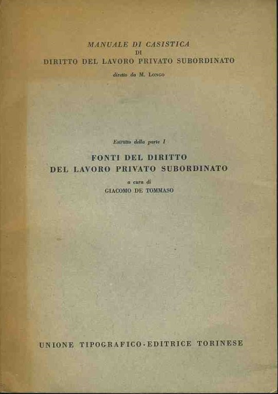 Estratto della parte I. Fonti del diritto del lavoro privato … | Immagine Gallery 3