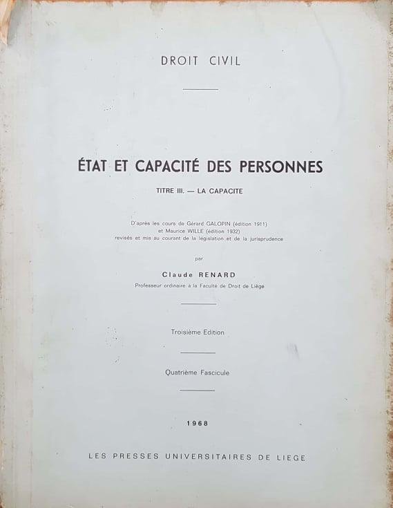 Etat et capacité des personnes. Titre III - La Capacite | Immagine Gallery 2