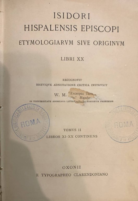 Etymologiae. Tomus II | Immagine Gallery 2