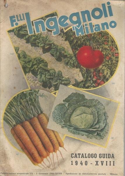 F.LLI INGEGNOLI MILANO CATALOGO-GUIDA 1940