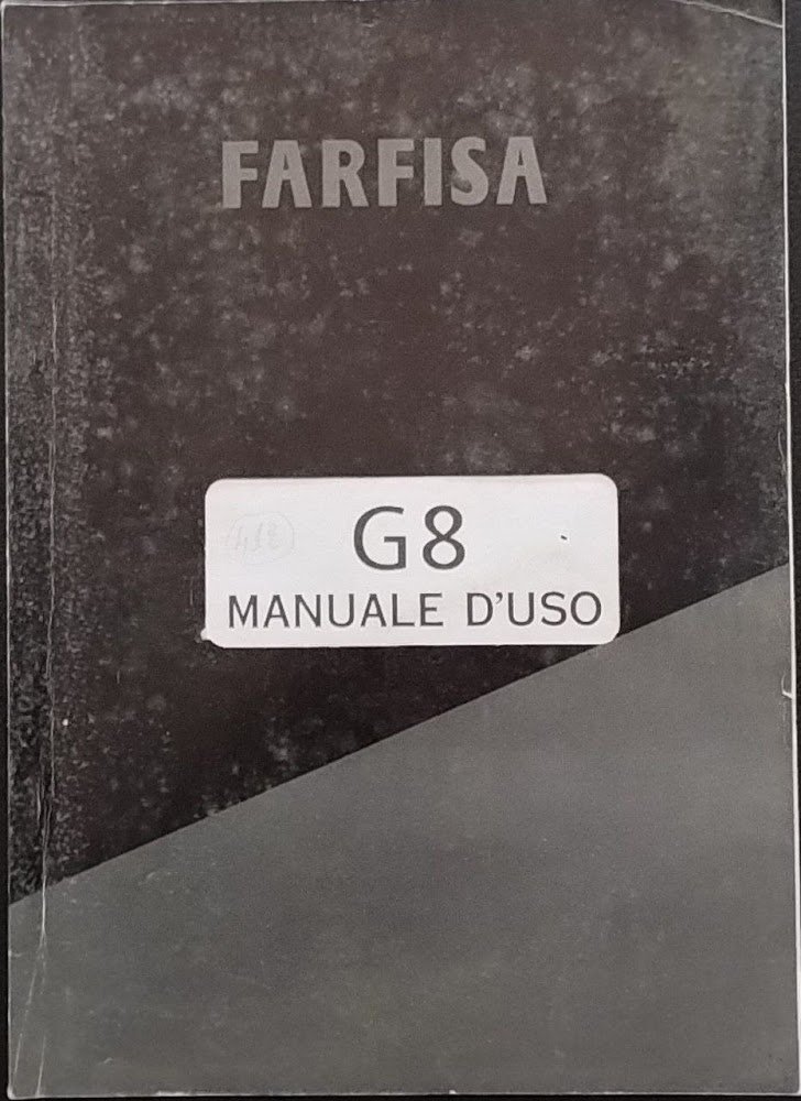 Farfisa G8 manuale d'uso