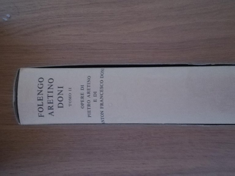 Folengo Aretino Doni Tomi I e II