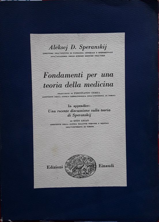 Fondamenti per una teoria della medicina