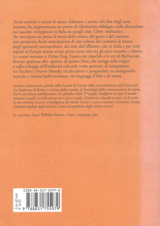 Forme estetiche e societ di massa
