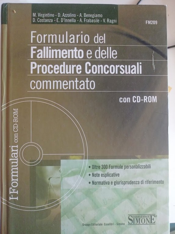 Formulario del fallimento e delle procedure concorsuali commentato. Con CD-ROM | Immagine Gallery 1