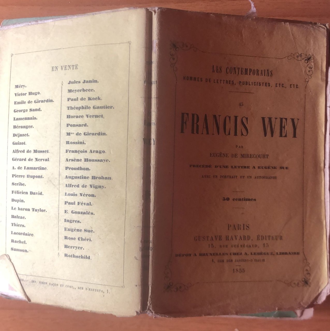 Francis Wey | Immagine principale