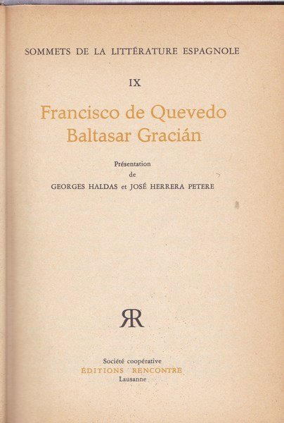 Francisco de Quevedo - Baltasar Gracian